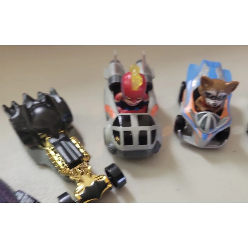 Hot Wheels RacerVerse Rocket Raccoon Captain America etc.. 6pc lot